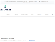 Tablet Screenshot of isomed-implants.com